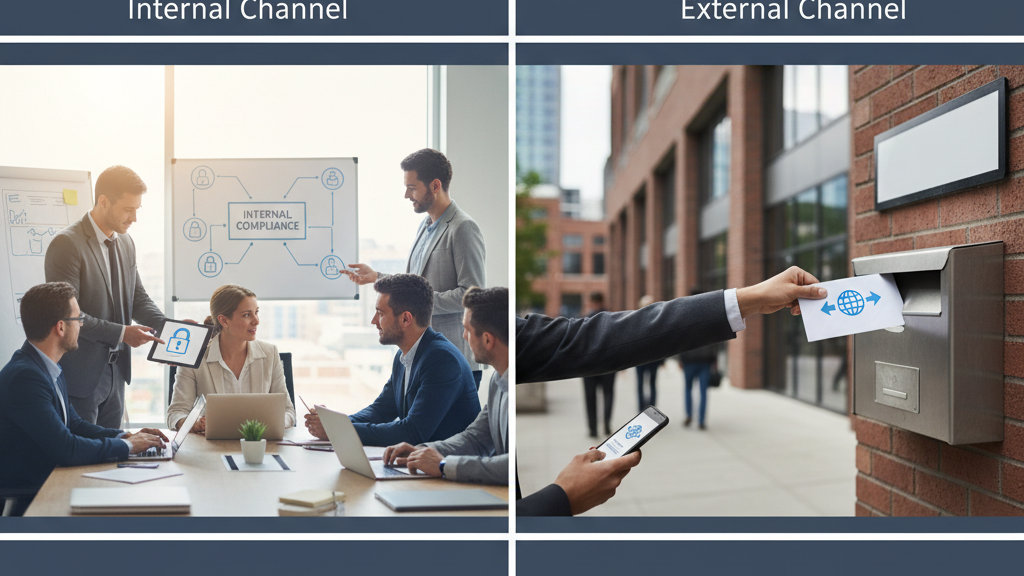 Canal interno vs canal externo Canal interno vs canal externo