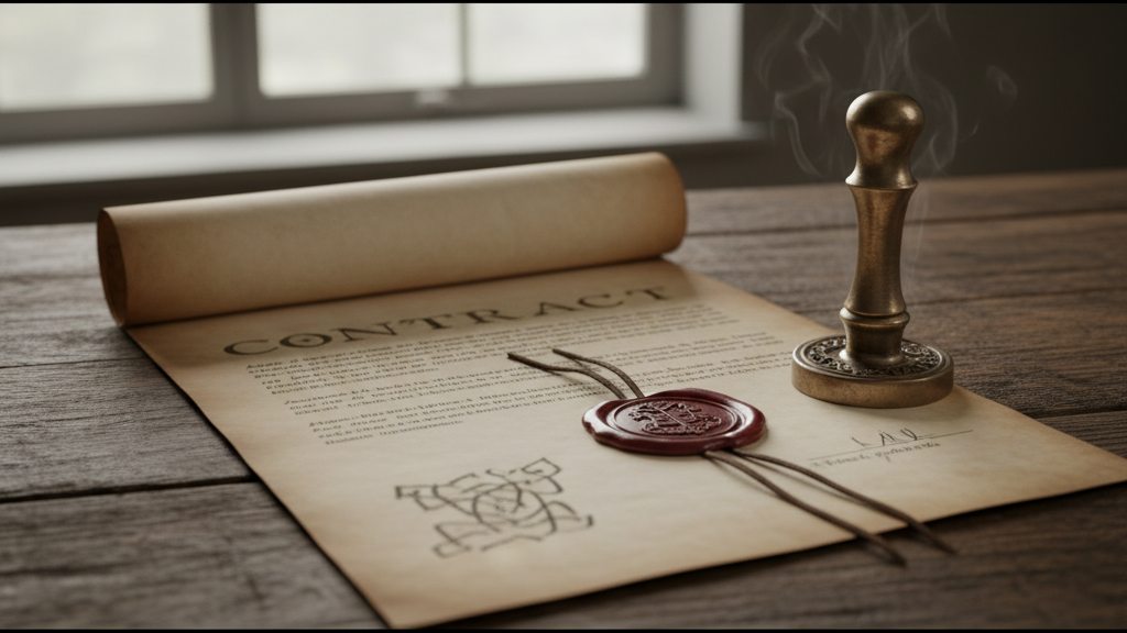 Contratación de un canal de denuncias, imagen de un contrato