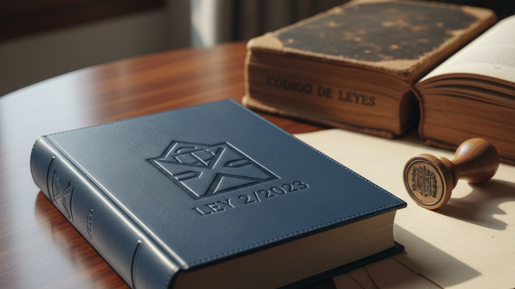 Ley 2/2023, imagen de un libro de leyes