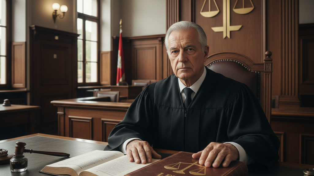 Obligaciones y sanciones, imagen de un juez