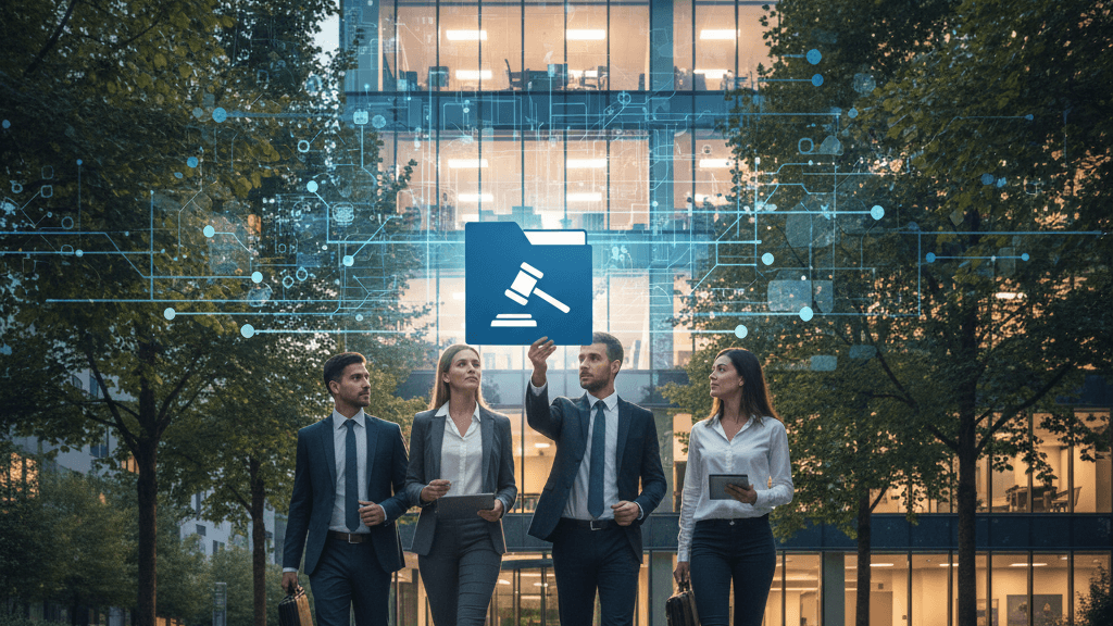 Representación del marco legal 2023‑2026 que establece el Canal de denuncias obligatorio en empresas digitales según la Ley 2/2023